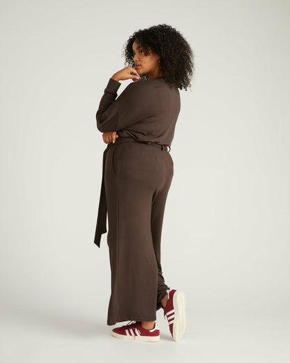 TravelKnit Wide Leg Pants - Espresso | Universal Standard