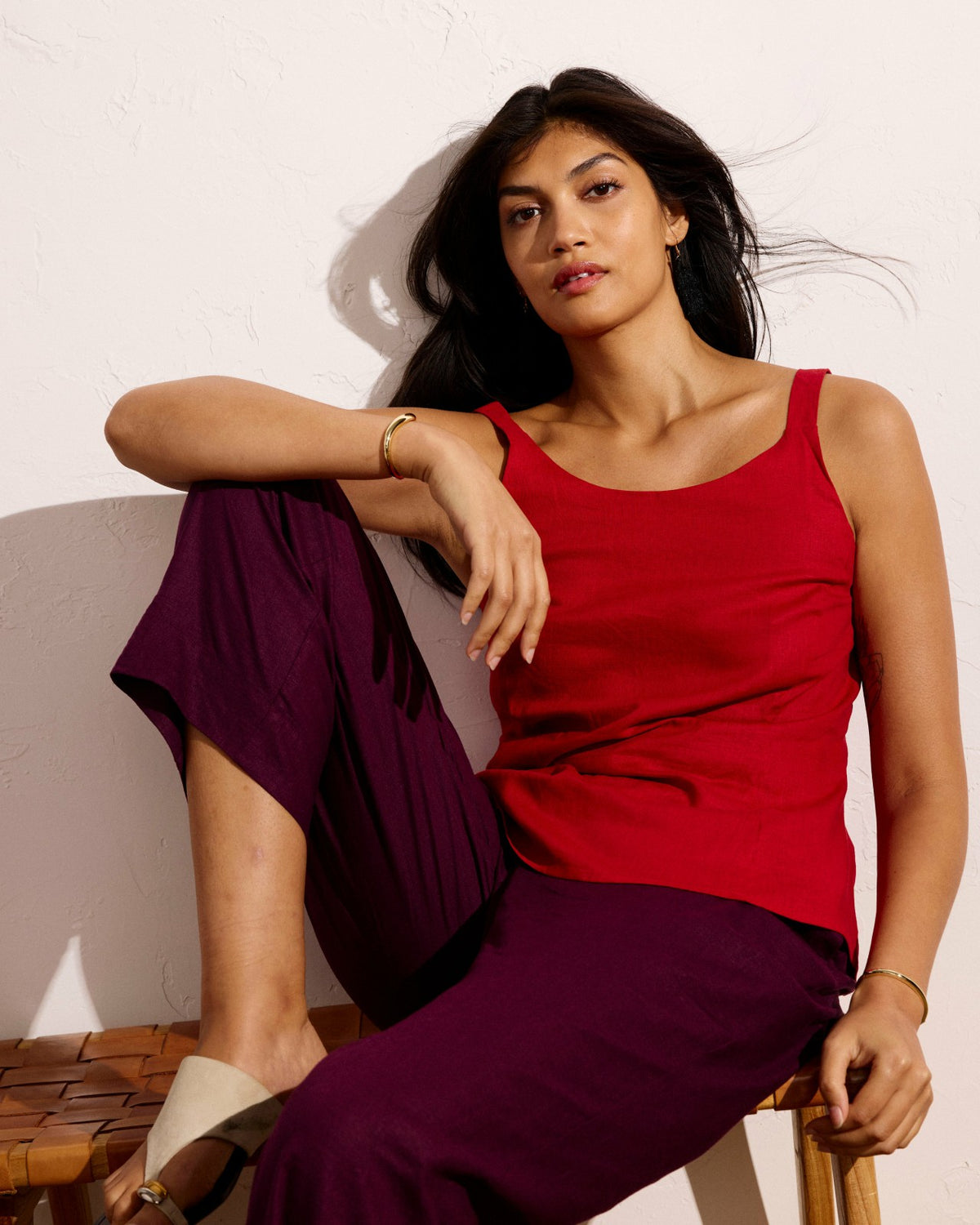 Iris Linen Blend Easy Pull-On Pants - Acai | Universal Standard