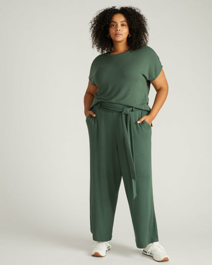 TravelKnit Wide Leg Pants - Conifer | Universal Standard
