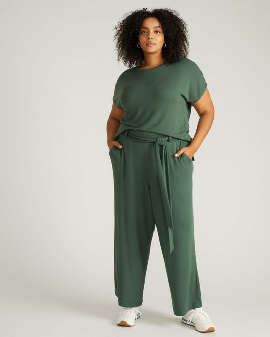 TravelKnit Wide Leg Pants - Conifer | Universal Standard