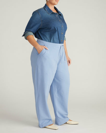 Straight Leg French Terry Sweatpants - Graceful Blue | Universal Standard