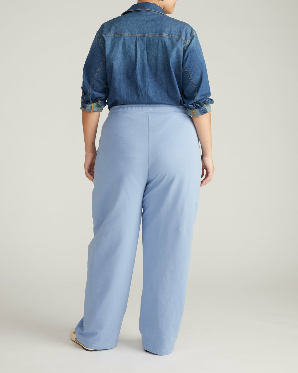 Straight Leg French Terry Sweatpants - Graceful Blue | Universal Standard