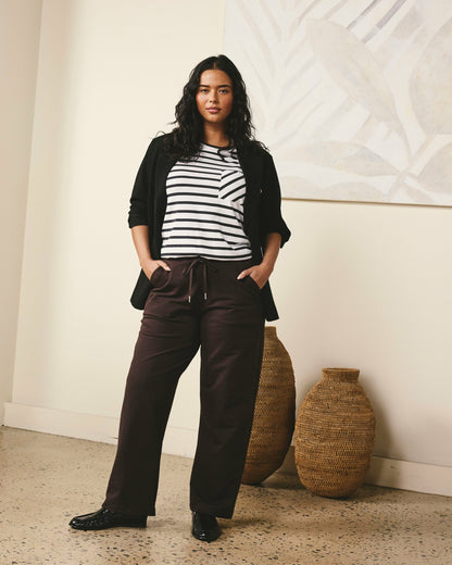 Straight Leg French Terry Sweatpants - Deep Brown | Universal Standard