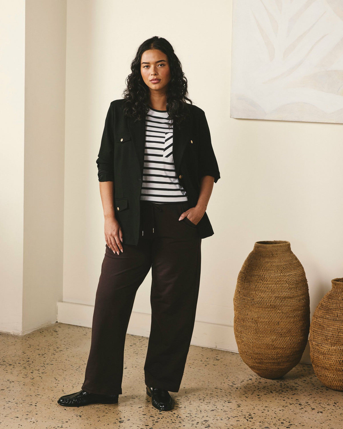 Straight Leg French Terry Sweatpants - Deep Brown | Universal Standard