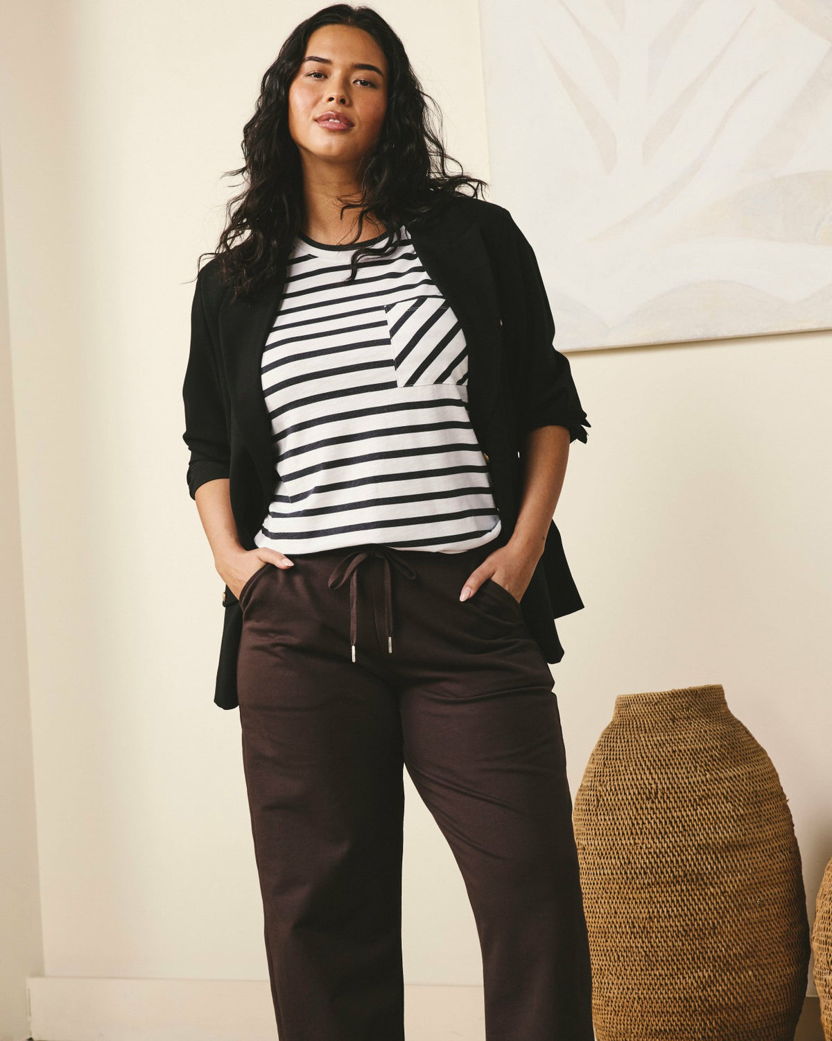 Straight Leg French Terry Sweatpants - Deep Brown | Universal Standard