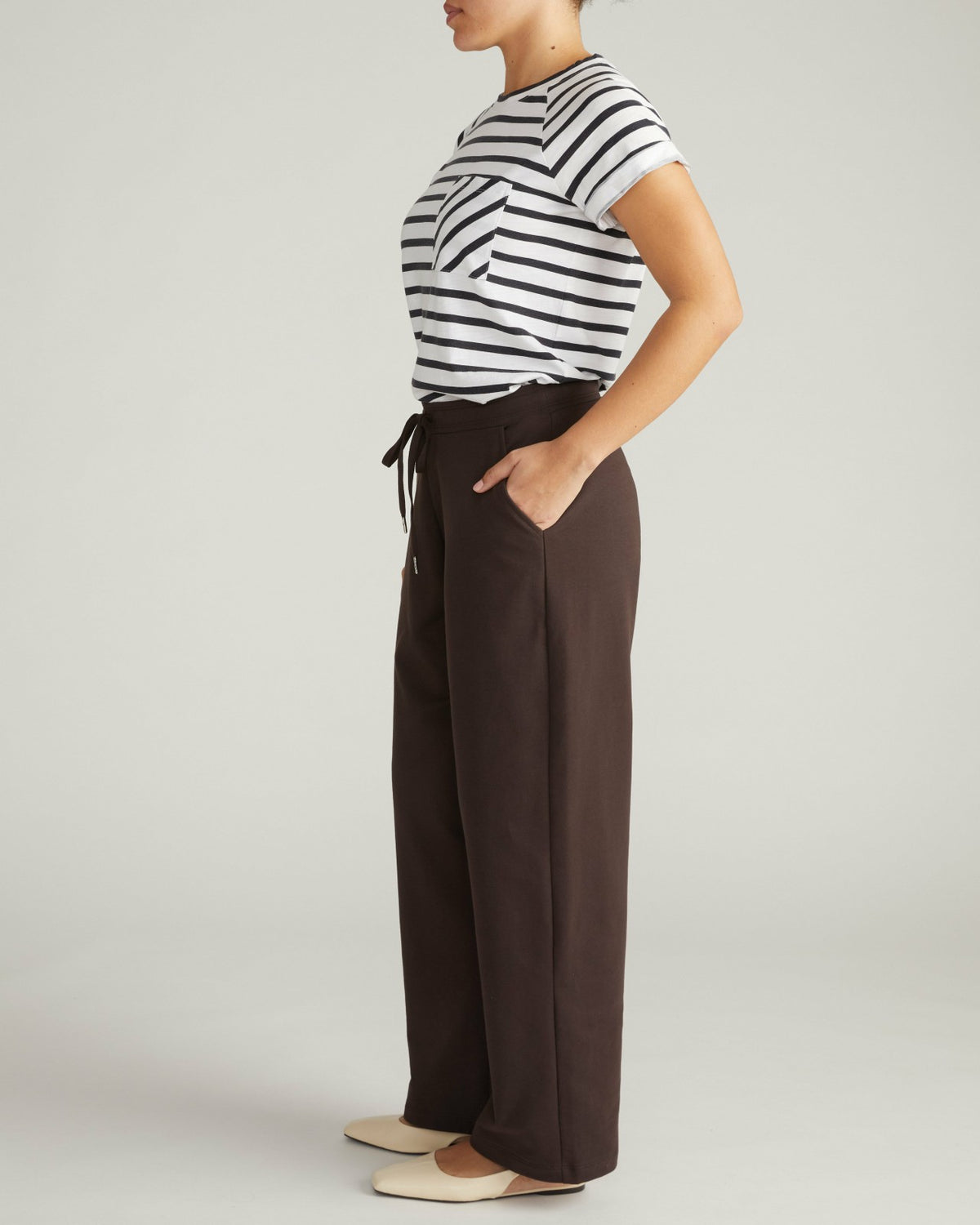 Straight Leg French Terry Sweatpants - Deep Brown | Universal Standard