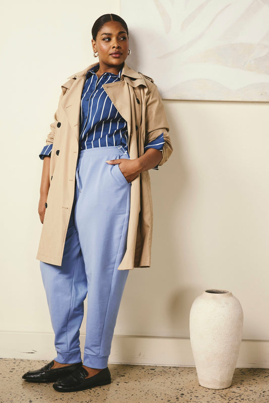 Selma French Terry Jogger - Graceful Blue | Universal Standard