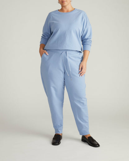 Selma French Terry Jogger - Graceful Blue | Universal Standard