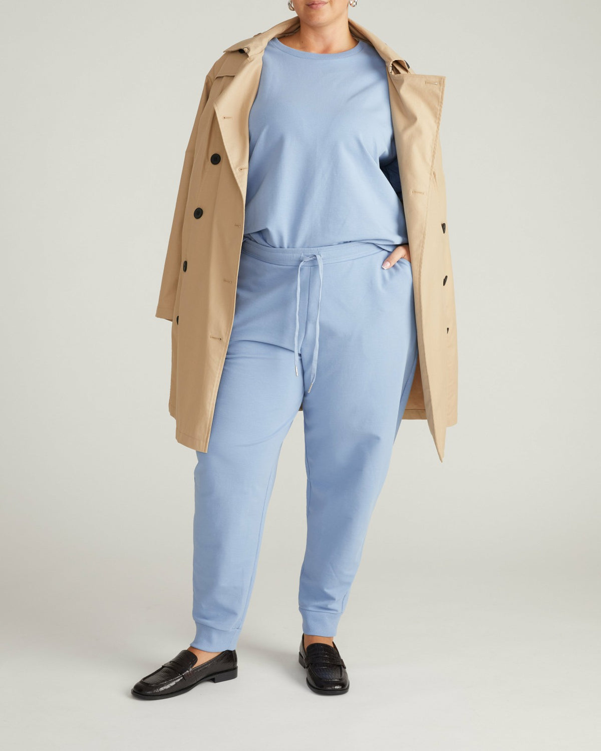 Selma French Terry Jogger - Graceful Blue | Universal Standard
