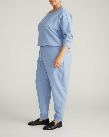 Selma French Terry Jogger - Graceful Blue | Universal Standard