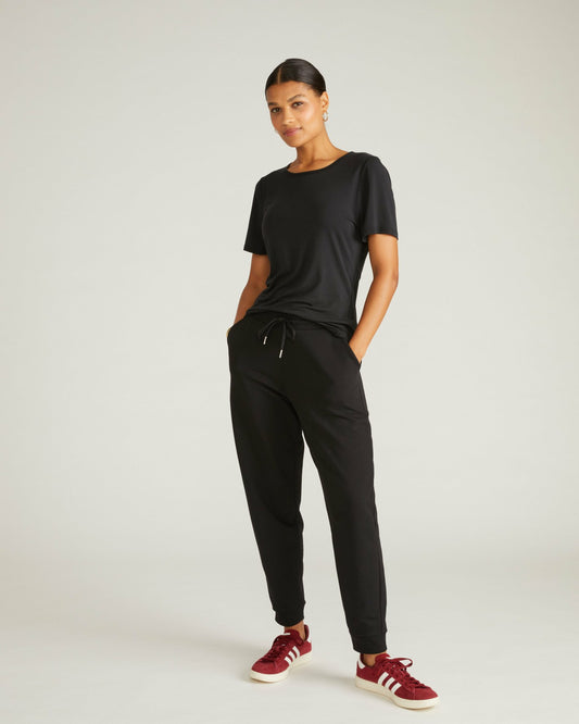 Selma French Terry Jogger - Black | Universal Standard