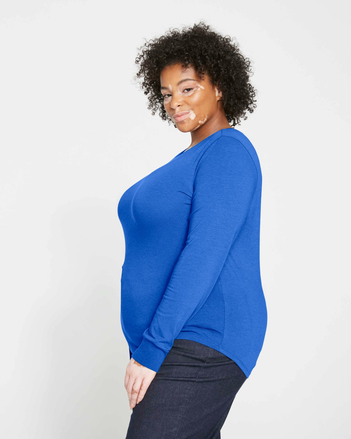 Long Sleeve Tee Rex - Lapis | Universal Standard