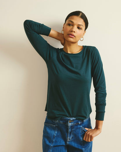 Long Sleeve Tee Rex - Deep Sea | Universal Standard