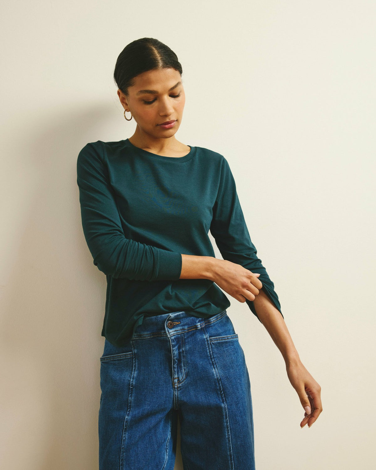 Long Sleeve Tee Rex - Deep Sea | Universal Standard