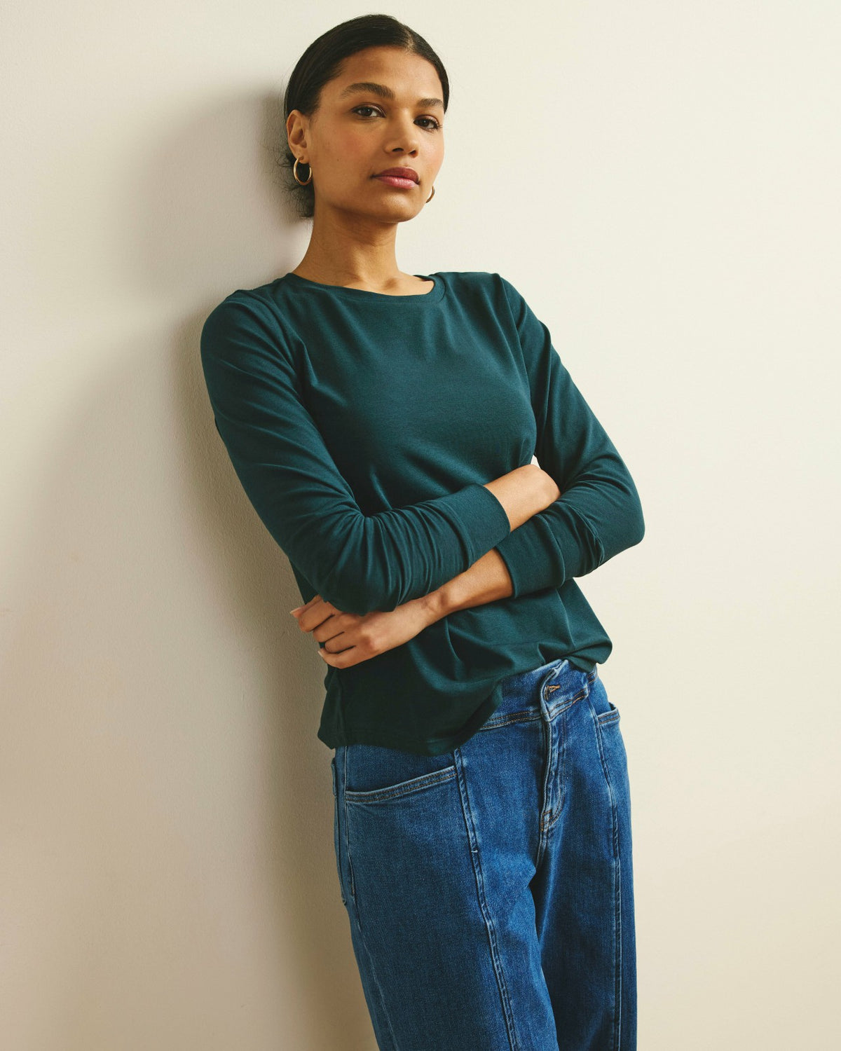 Long Sleeve Tee Rex - Deep Sea | Universal Standard