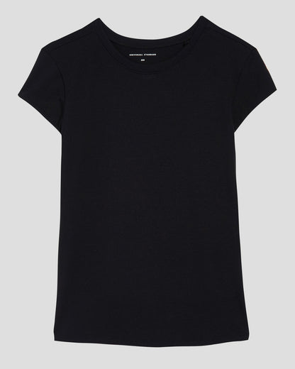 Ashley Cap Sleeve Tee - Black | Universal Standard