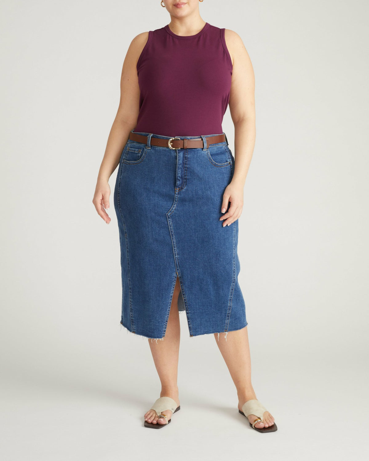 Cai High Neck Tank - Gamay | Universal Standard