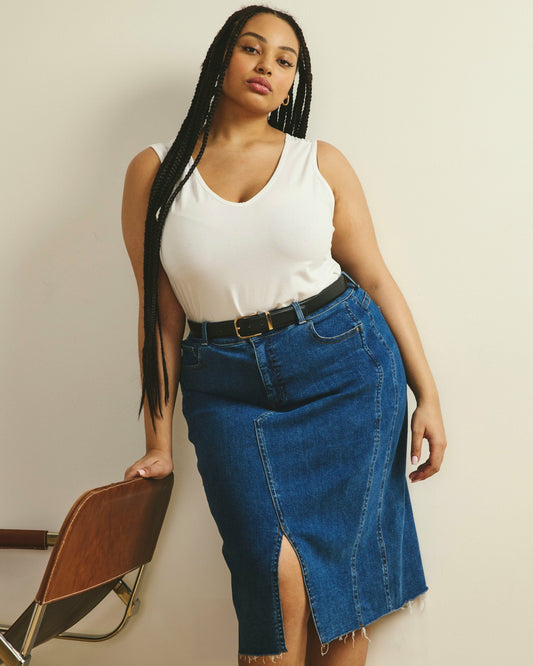 Double V Tank - White | Universal Standard