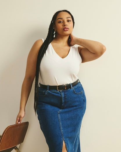 Double V Tank - White | Universal Standard