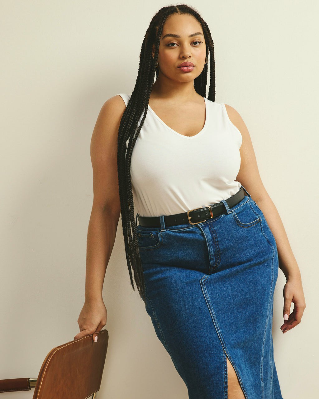 Double V Tank - White | Universal Standard