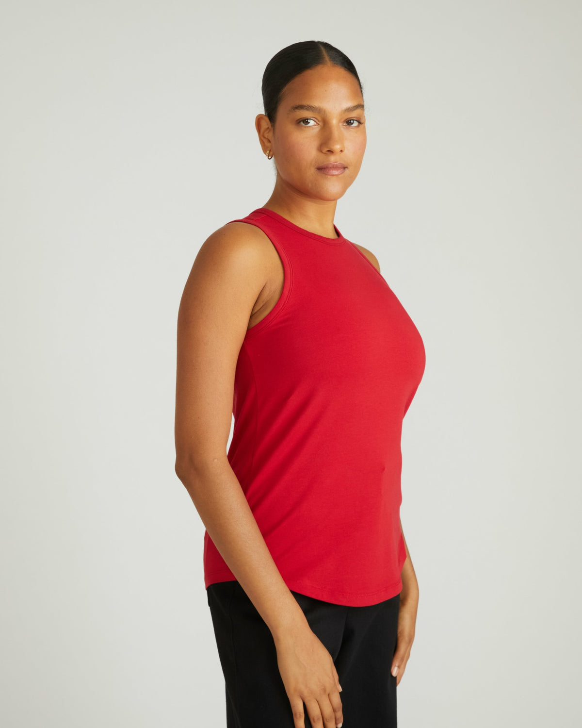 Cai High Neck Tank - Ruby Red | Universal Standard
