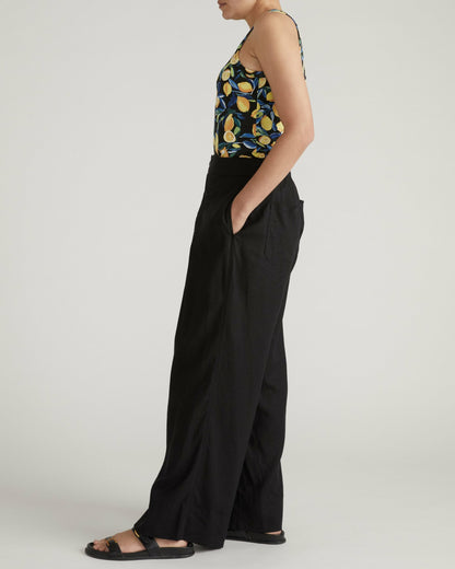 Cai High Neck Tank - Black Limoncello Print | Universal Standard