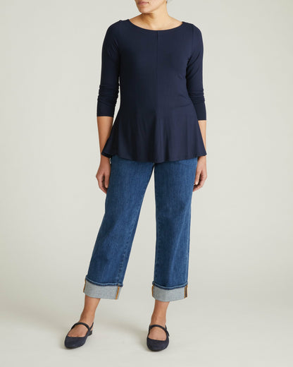Cassandra Divine Jersey Top - Midnight | Universal Standard