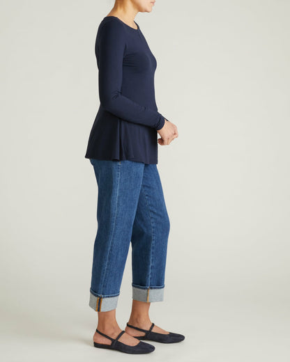 Cassandra Divine Jersey Top - Midnight | Universal Standard