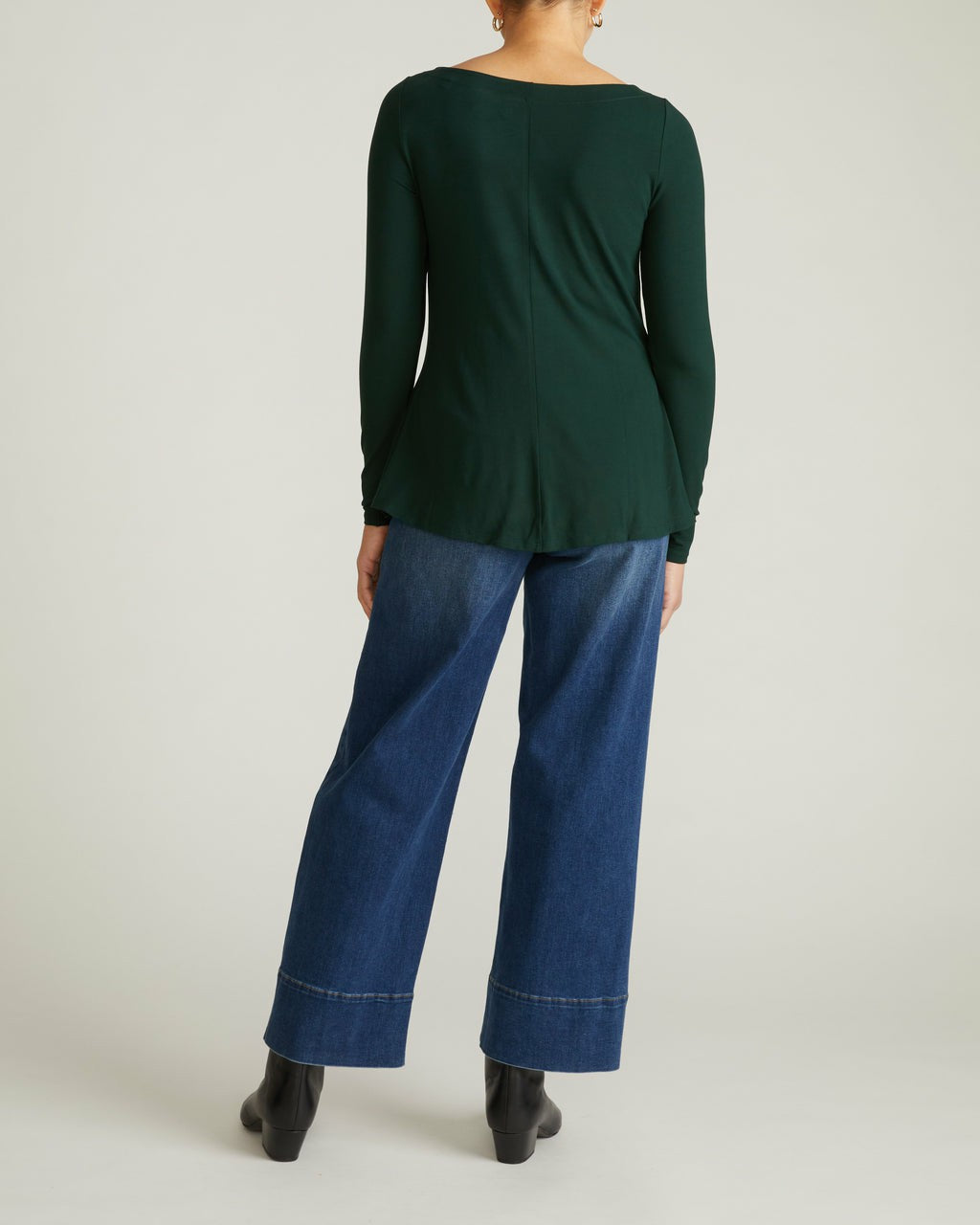 Cassandra Divine Jersey Top - Forest Green | Universal Standard