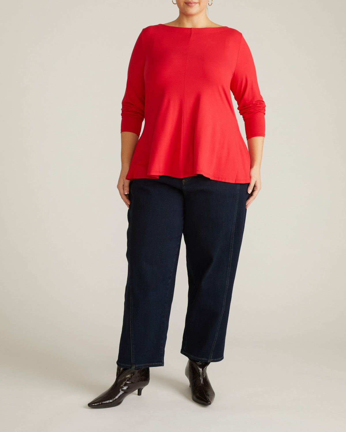 Cassandra Divine Jersey Top - Lipstick | Universal Standard