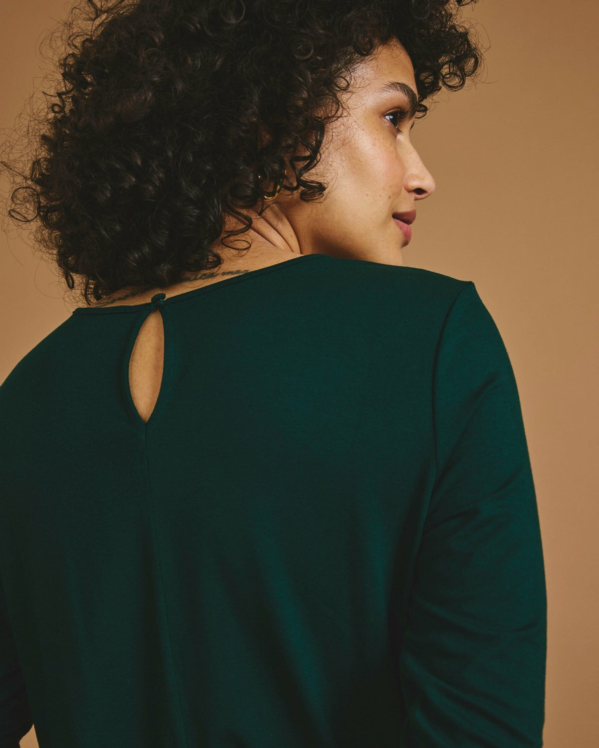 Joan Liquid Jersey Long Sleeve Top - Forest Green | Universal Standard