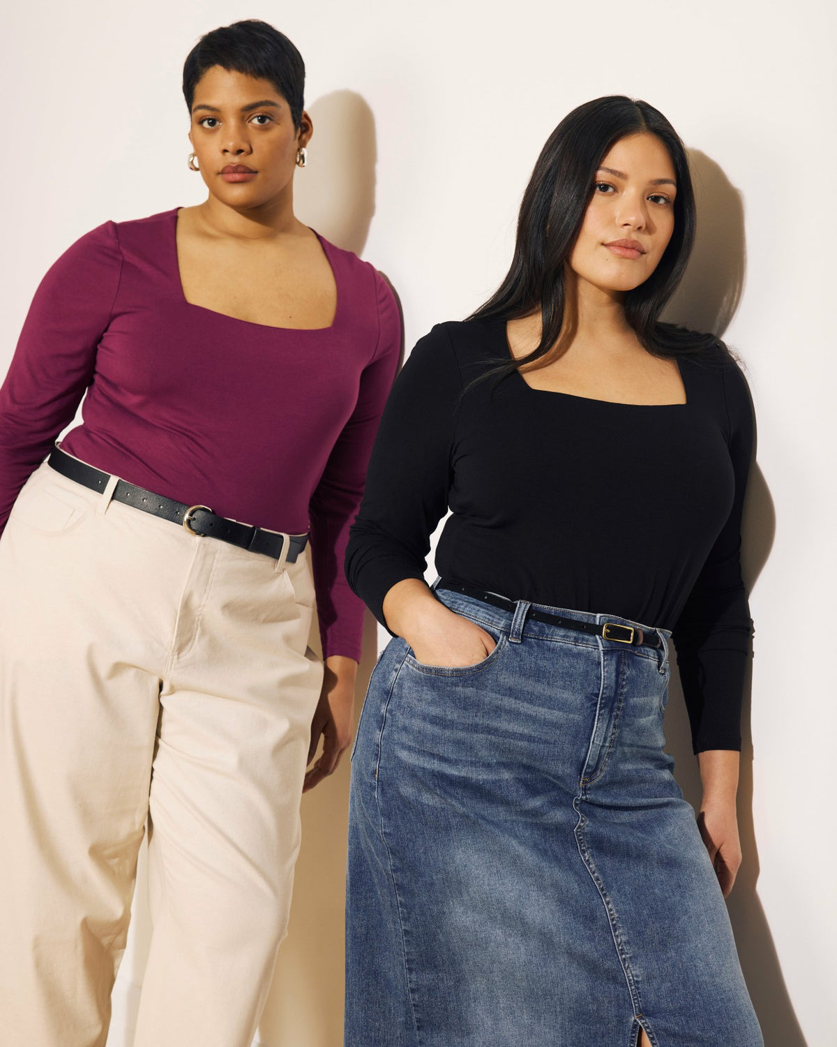 Agatha Liquid Jersey Top - Rothko Purple | Universal Standard