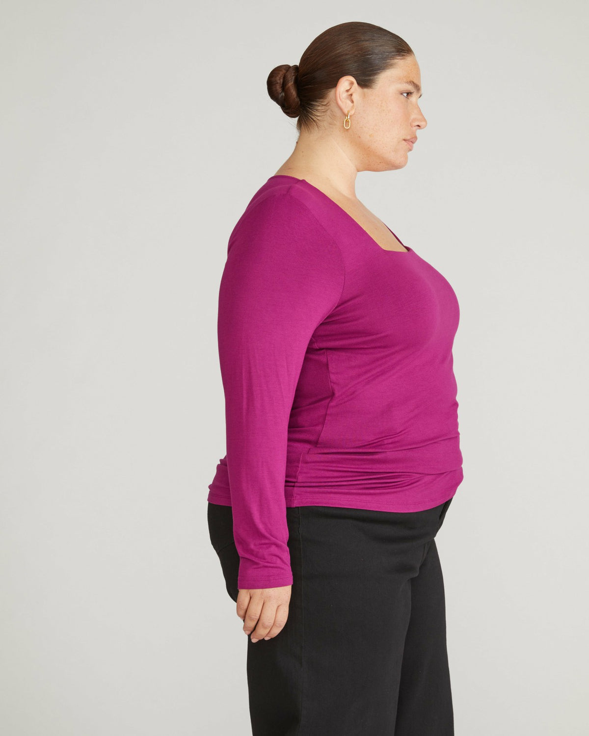Agatha Liquid Jersey Top - Rothko Purple | Universal Standard