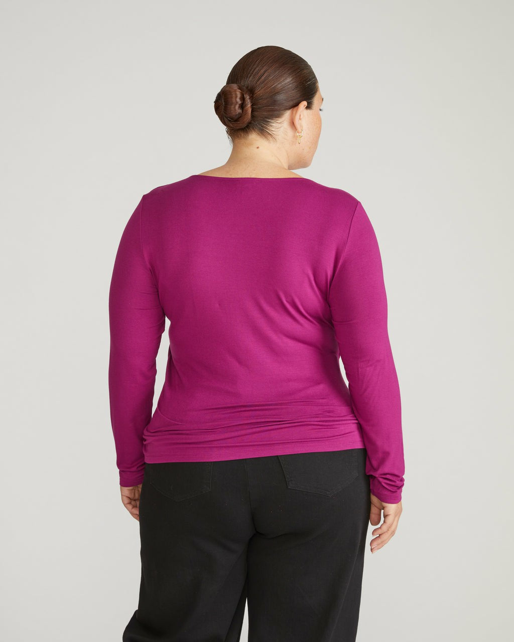 Agatha Liquid Jersey Top - Rothko Purple | Universal Standard