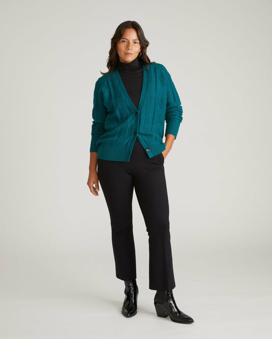 Cable Knit Cardigan - Botanic | Universal Standard