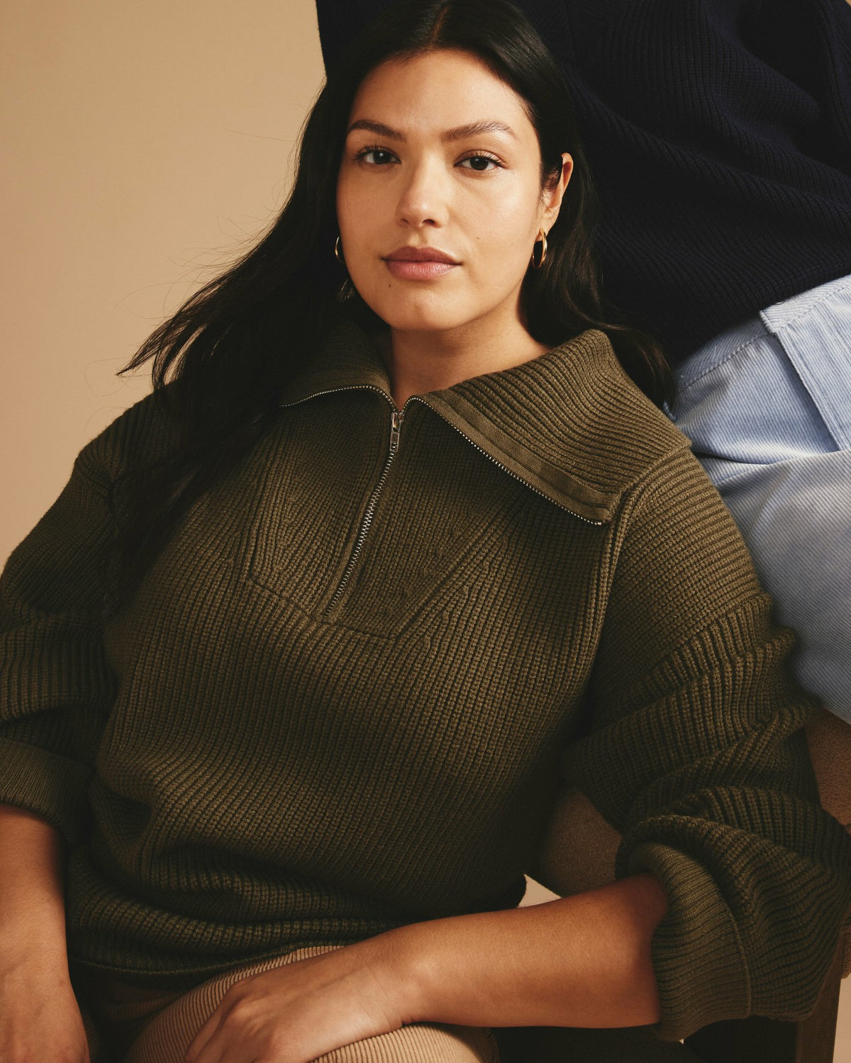 Brenda Zip Sweater - Camo | Universal Standard