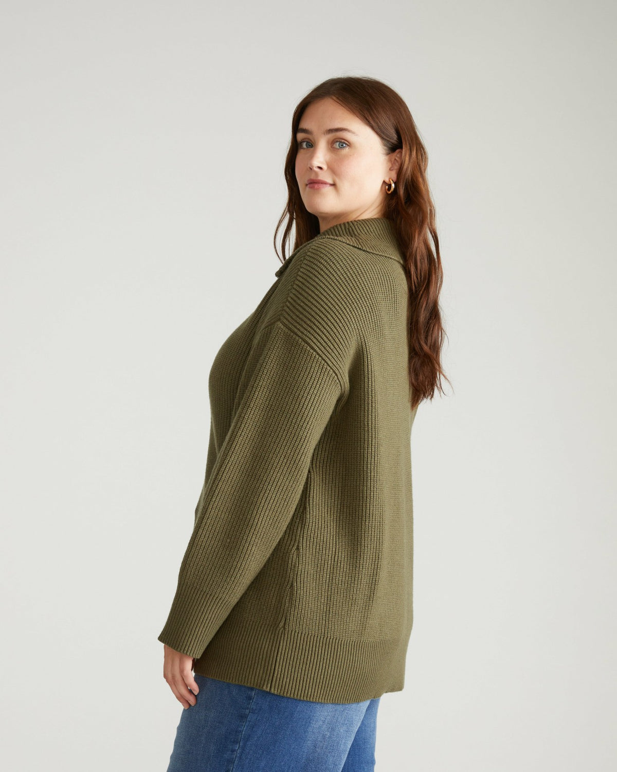 Brenda Zip Sweater - Camo | Universal Standard