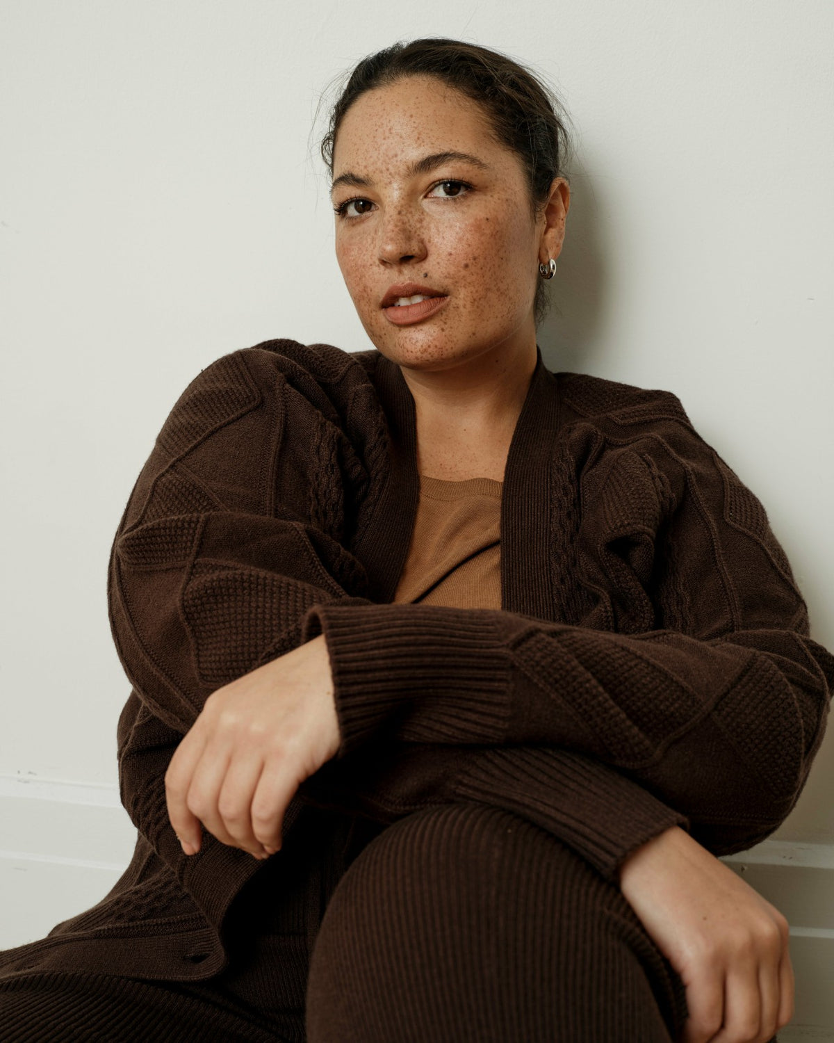 Cable Knit Cardigan - Espresso | Universal Standard