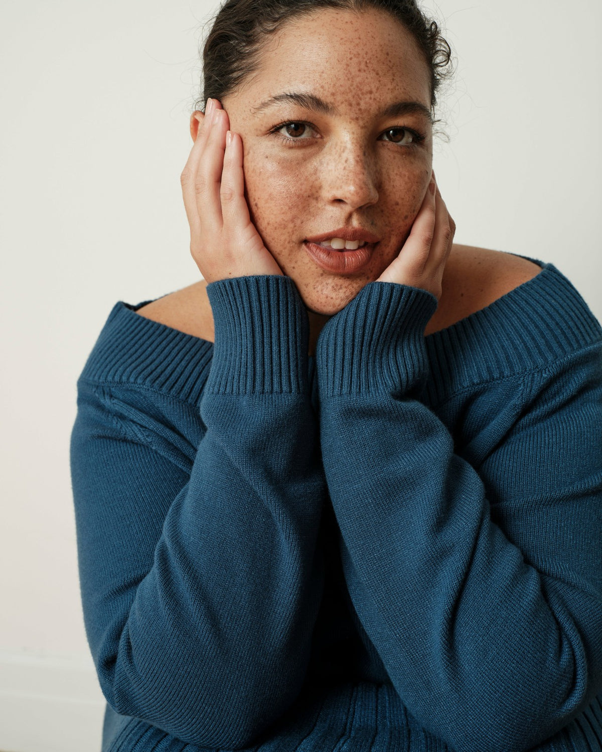 Noomi Cold Shoulder Sweater - Deep Teal | Universal Standard