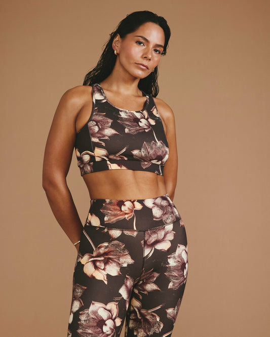 Next-to-Naked Racerback Sports Bra - Lotus Print | Universal Standard