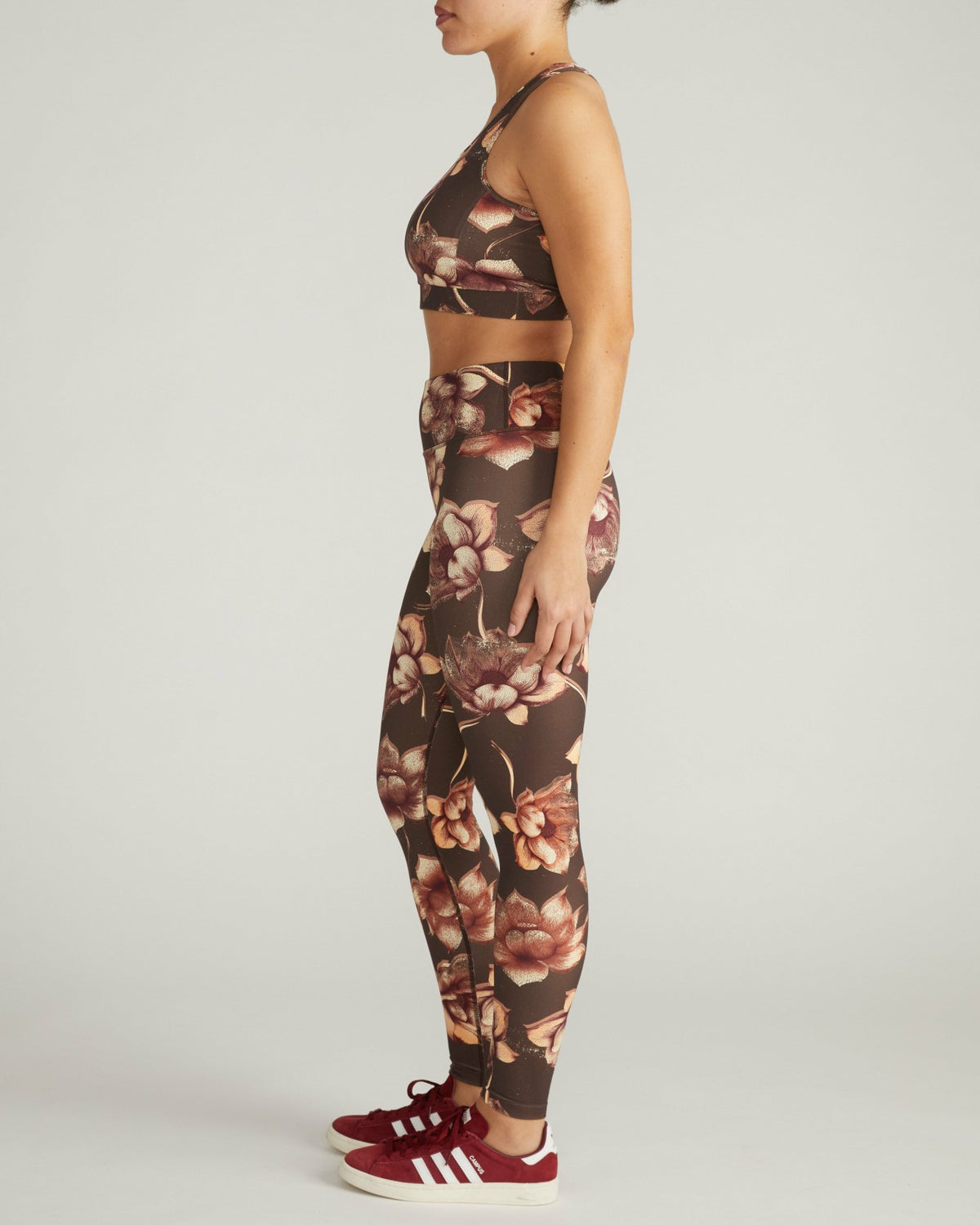 Next-to-Naked Racerback Sports Bra - Lotus Print | Universal Standard