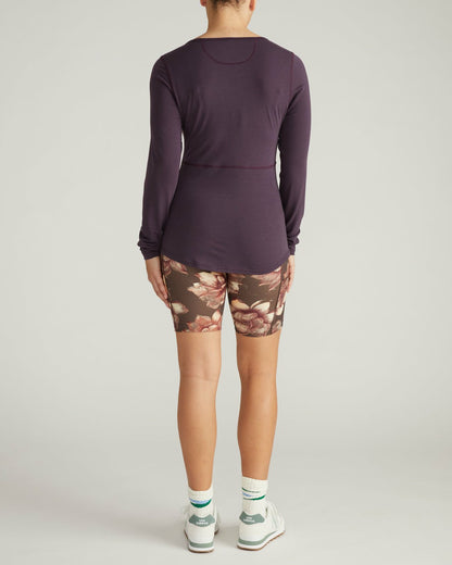 Mia Long Sleeve Movement Tee - Purple Jewel | Universal Standard