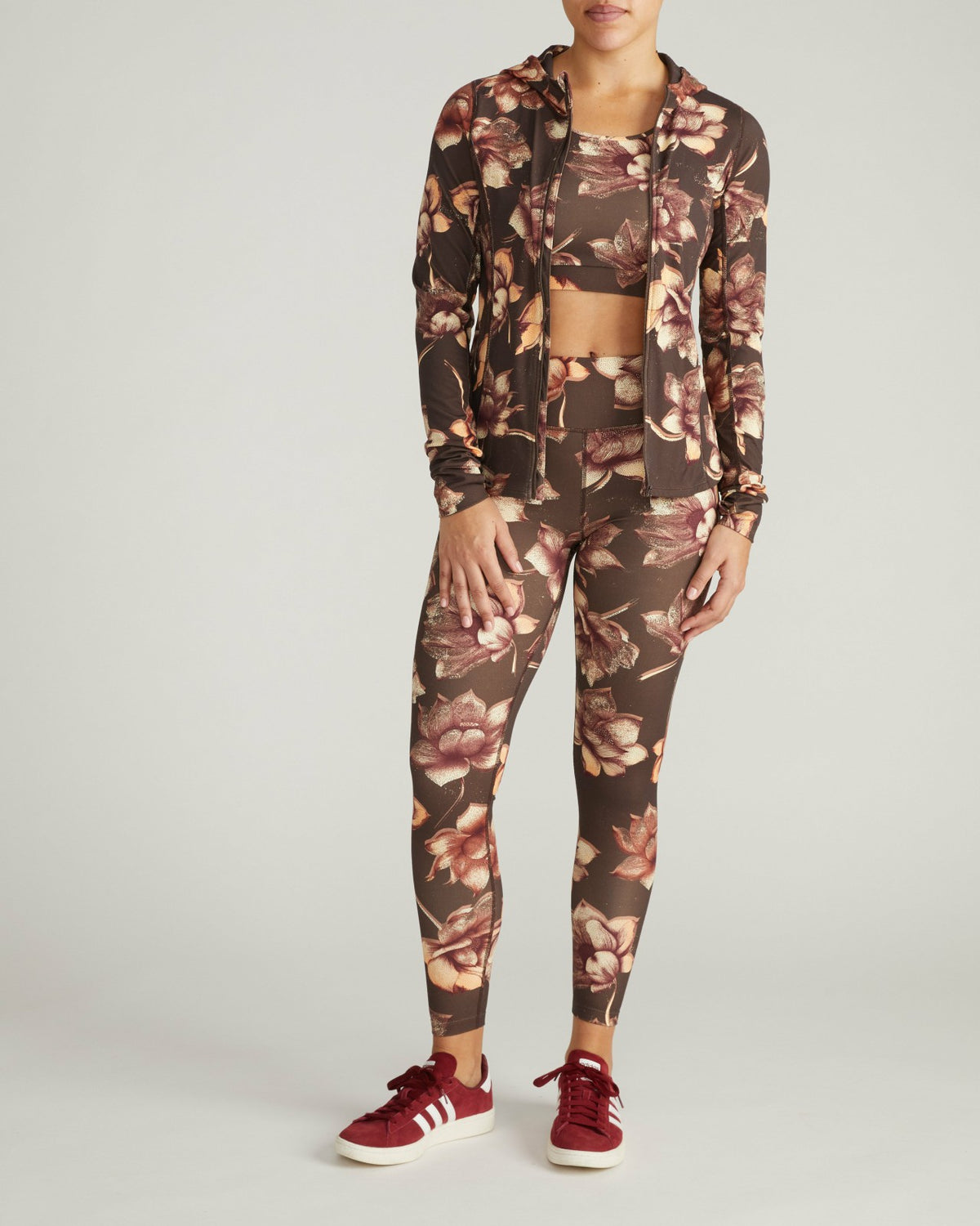 Next-to-Naked Hooded Zip Jacket - Lotus Print | Universal Standard