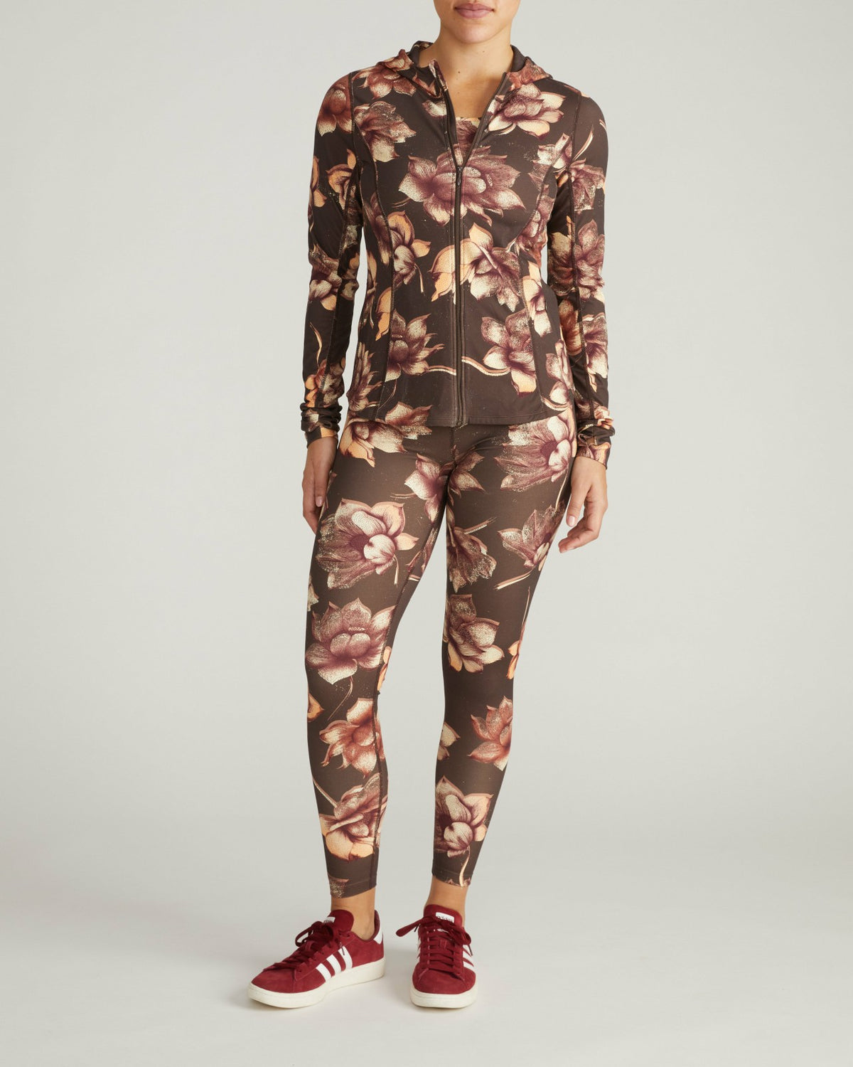 Next-to-Naked Hooded Zip Jacket - Lotus Print | Universal Standard