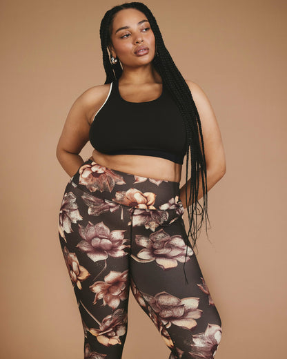 Next-to-Naked Cropped Legging - Lotus Print | Universal Standard