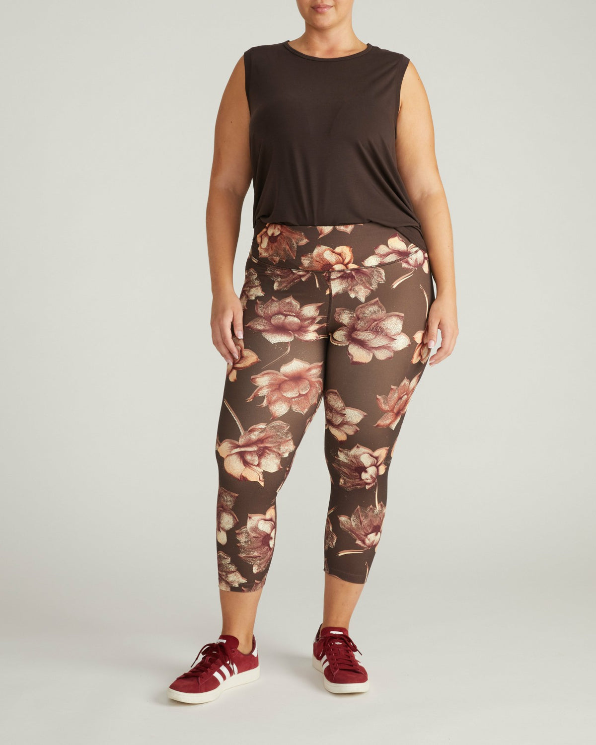 Next-to-Naked Cropped Legging - Lotus Print | Universal Standard