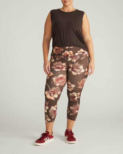 Next-to-Naked Cropped Legging - Lotus Print | Universal Standard