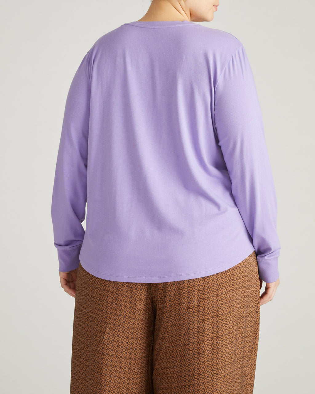 Long Sleeve V Rex - Purple Posey | Universal Standard