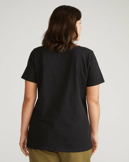 Scoop Neck Tee - Black | Universal Standard