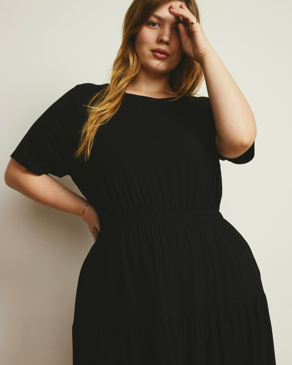 Thea Divine Jersey Midi Dress - Black | Universal Standard